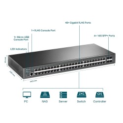 SWITCH TPLINK TL-SG3452X jetstream 48 port