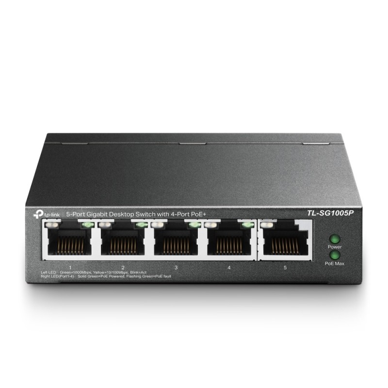 SWITCH TPLINK TL-SG1005P 5PORT GIGA POE