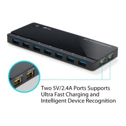 USB TPLINK UH720 USB 3.07 PORT HUB WITH 2 CHARGING PORT
