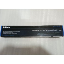 PATCH PANEL DLINK 24Port CAT6 UTP LOADED NPP-C61BLK241