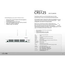 SWITCH Mikrotik CRS125-24G-1S-2HnD-IN