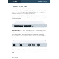 SWITCH Mikrotik CRS326-24S+2Q+RM
