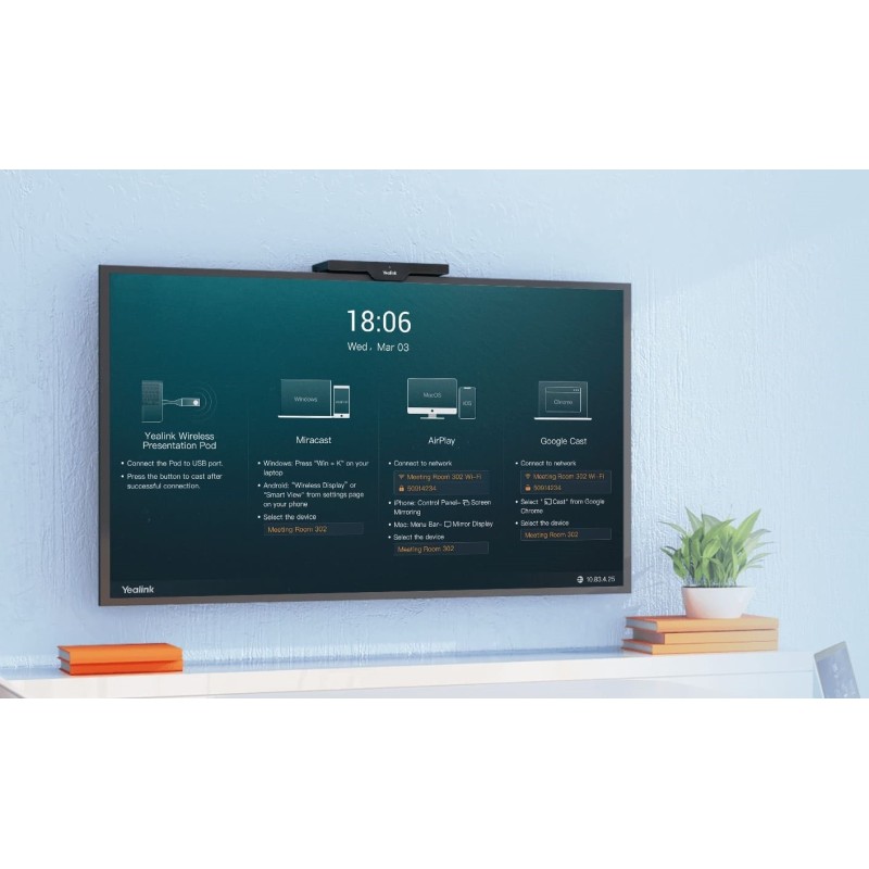 PRESENTATION SYSTEM YEALINK ROOM CAST
