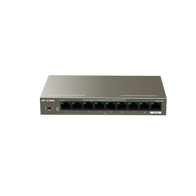SWITCH IP-COM F1109P-8-63W 9-PORT10/100Mbps