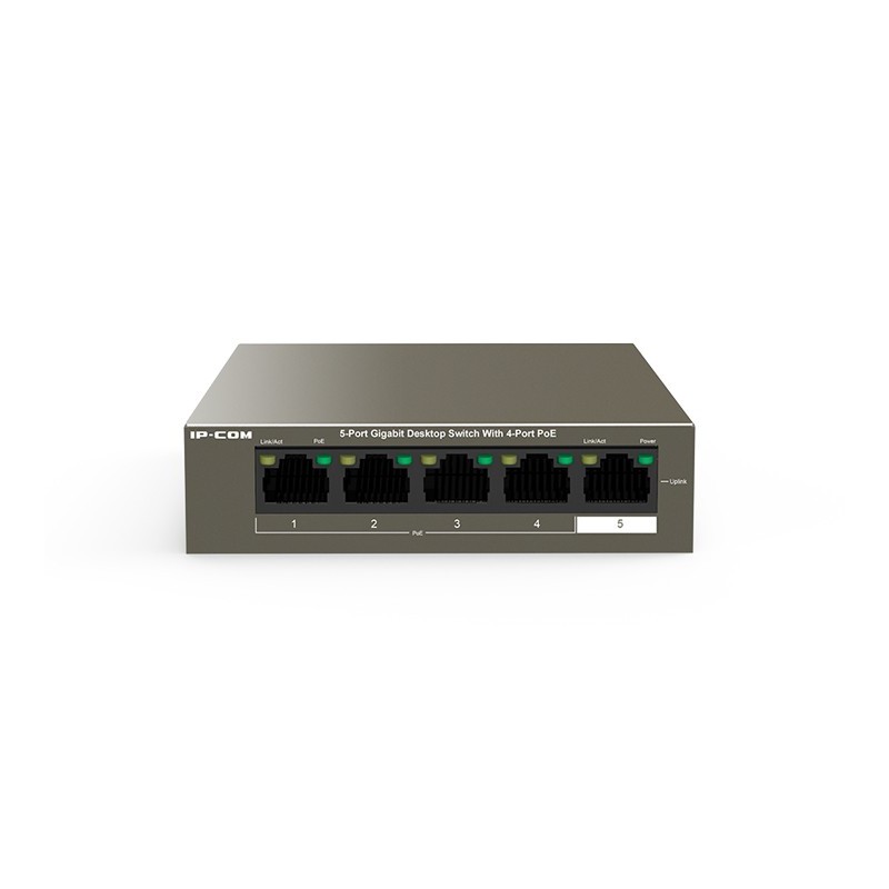 SWITCH IP-COM G1105P-4-63W 5 PORT GIGA DESKTOP POE