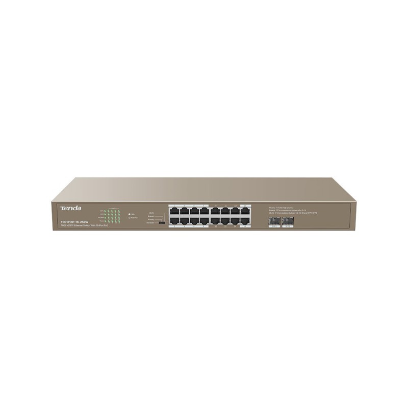 SWITCH TENDA TEG1118P-16-250W