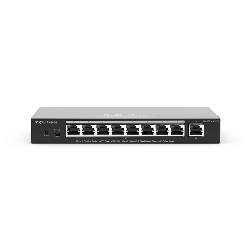 SWITCH RUIJIE RG-ES209GC-P 9PORT GIGA