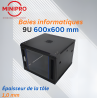Baie Murale Réseau 9U – 600×600mm (Armoire Serveur)