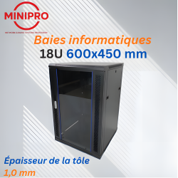18U Wall Mount Network Cabinet – 600×450mm (Server Rack)