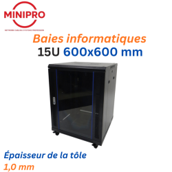 15U Floor Standing Network Cabinet – 600×600mm (Server Rack)
