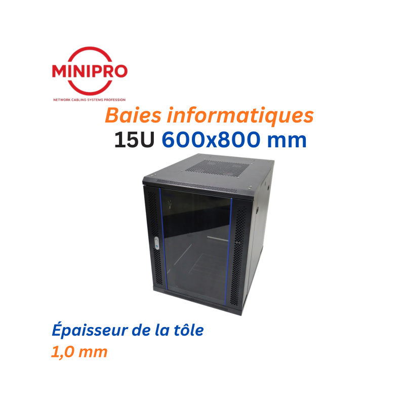 15U Floor Standing Network Cabinet – 600×800mm (Server Rack)