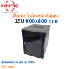 Baie sur Pied Réseau 15U – 600×800mm (Armoire Serveur)