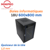 Baie sur Pied Réseau 18U – 600×1000mm (Armoire Serveur)