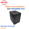 Baie sur Pied Réseau 22U – 600×800mm (Armoire Serveur)