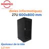 Baie sur Pied Réseau 27U – 600×800mm (Armoire Serveur)