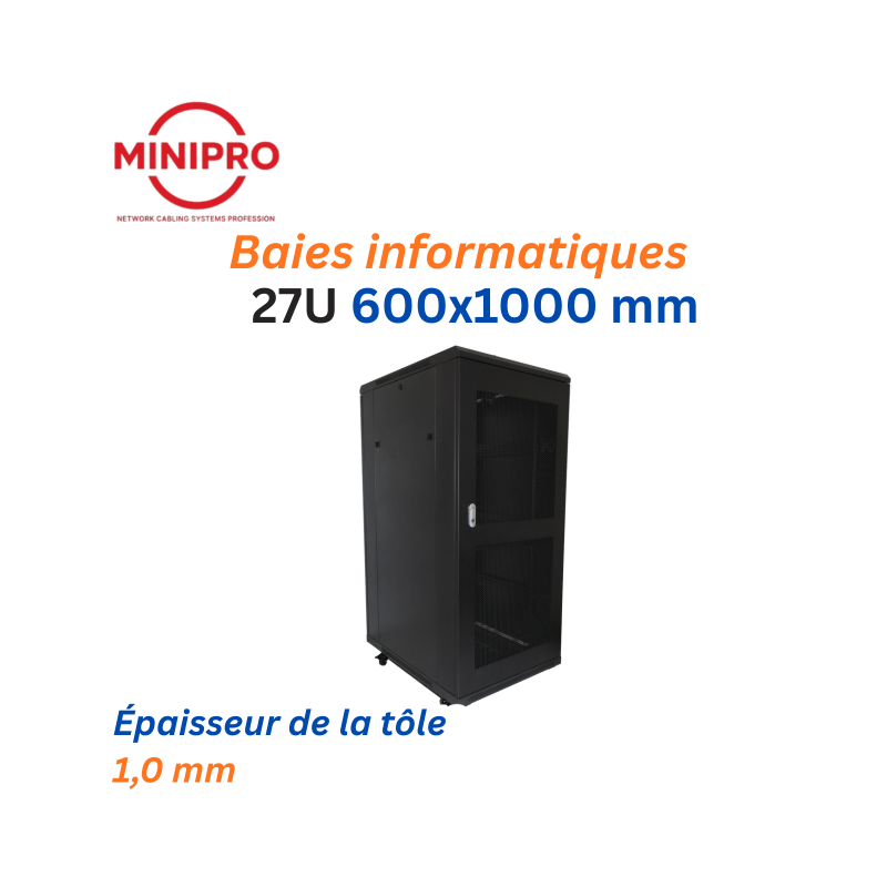 27U Floor Standing Network Cabinet – 600×1000mm (Server Rack)
