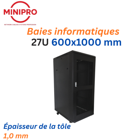 27U Floor Standing Network Cabinet – 600×1000mm (Server Rack)