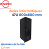 Baie sur Pied Réseau 47U – 600×800mm (Armoire Serveur)