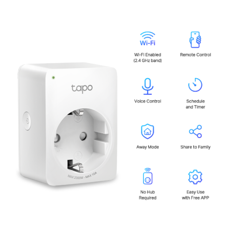 WIFI SOCKET TPLINK TAPO P100(1-PACK)