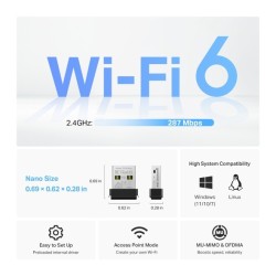 USB ADAPTER TPLINK ARCHER TX1U NANO