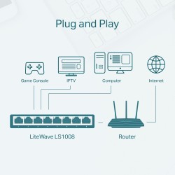 SWITCH TPLINK LS1008